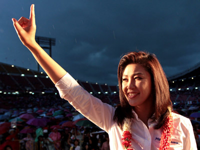 Bà Yingluck Shinawatra sẽ là nữ thủ tướng đầu tiên của Thái Lan. Ảnh: TNO