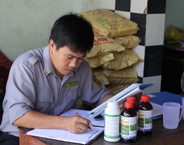 Kiểm tra Giấy chứng nhận đủ điều kiện kinh doanh thuốc bảo vệ thực vật tại một cửa hàng trên địa bàn huyện M'Đrắk