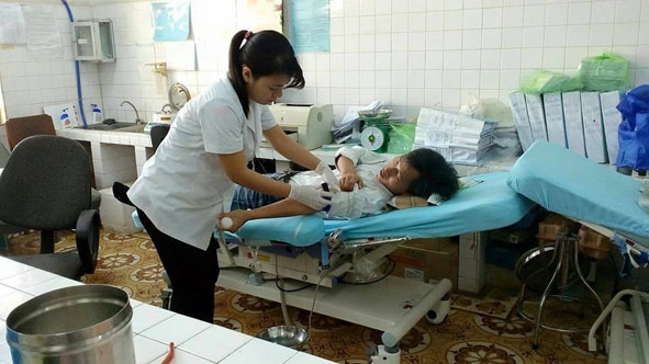           Lưu Như Điển trong một lần hiến máu  cứu người.