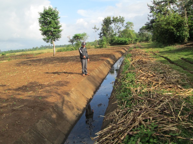 Nhờ chú trọng nạo vét kênh mương nên việc sử dụng nước ở huyện Krông Pắc đạt hiệu quả cao