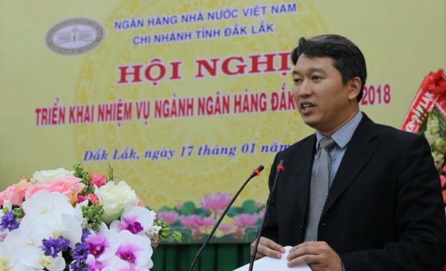 Ủy viên dự khuyết Ban Chấp hành Trung ương Đảng, Phó Chủ tich Thường trực UBND tỉnh Nguyễn Hải Ninh phát biểu tại Hội nghị