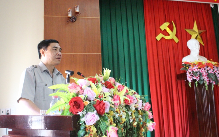 Ủy viên Trung ương Đảng, Phó Bí thư Tỉnh ủy Trần Quốc Cường phát biểu chỉ đạo hội nghị.