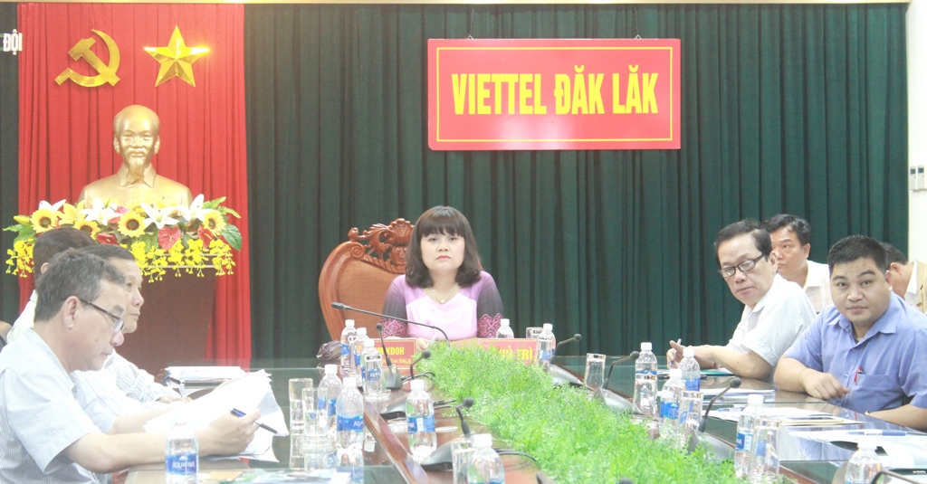 Các đại biểu tham dự Hội nghị tại điểm cầu Đắk La81k.