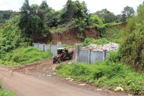 Bãi rác mới của xã Ea Tul (huyện Cư M’gar).