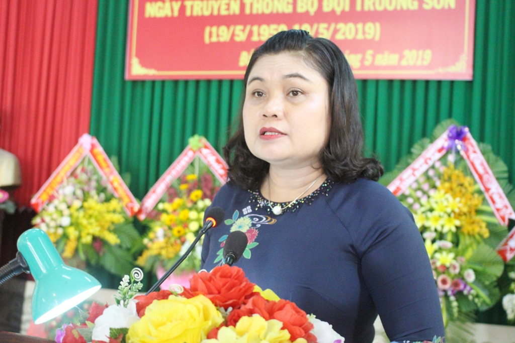 Phó Chủ tịch UBND tỉnh H'Yim Kđoh phát biểu tại lễ kỷ niệm