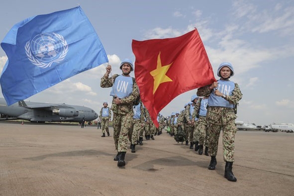 Việt Nam rất tích cực trong việc tham gia vào các hoạt động gìn giữ hòa bình quốc tế. (Ảnh: Phái đoàn thường trực Việt Nam tại Liên hiệp quốc).