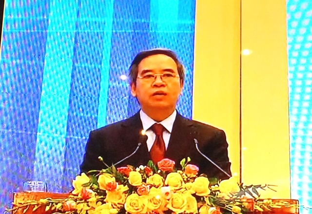 Trưởng Ban Kinh tế Trung ương Nguyễn Văn Bình phát biểu kết luận tại Diễn đàn.