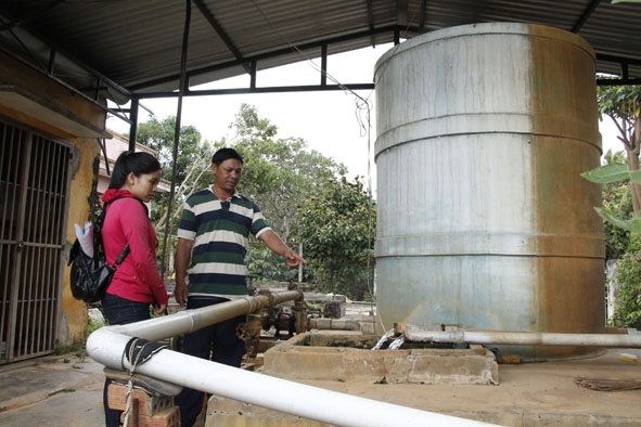 Công trình cấp nước sạch thị trấn Liên Sơn, huyện Lắk có công suất thiết kế  250 m3/ngày đêm .   