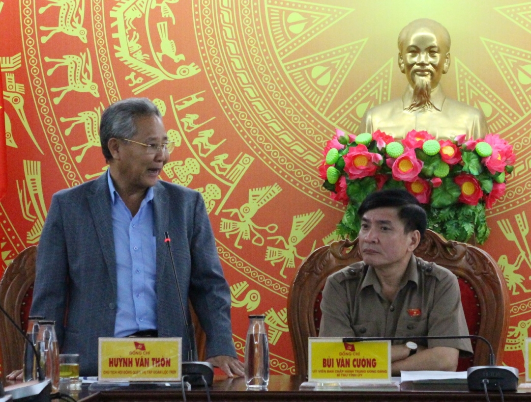 Chủ tịch HĐQT Tập đoàn Lộc Trời Huỳnh Văn Thòn chia sẻ một số lĩnh vực liên kết với hợp tác xã