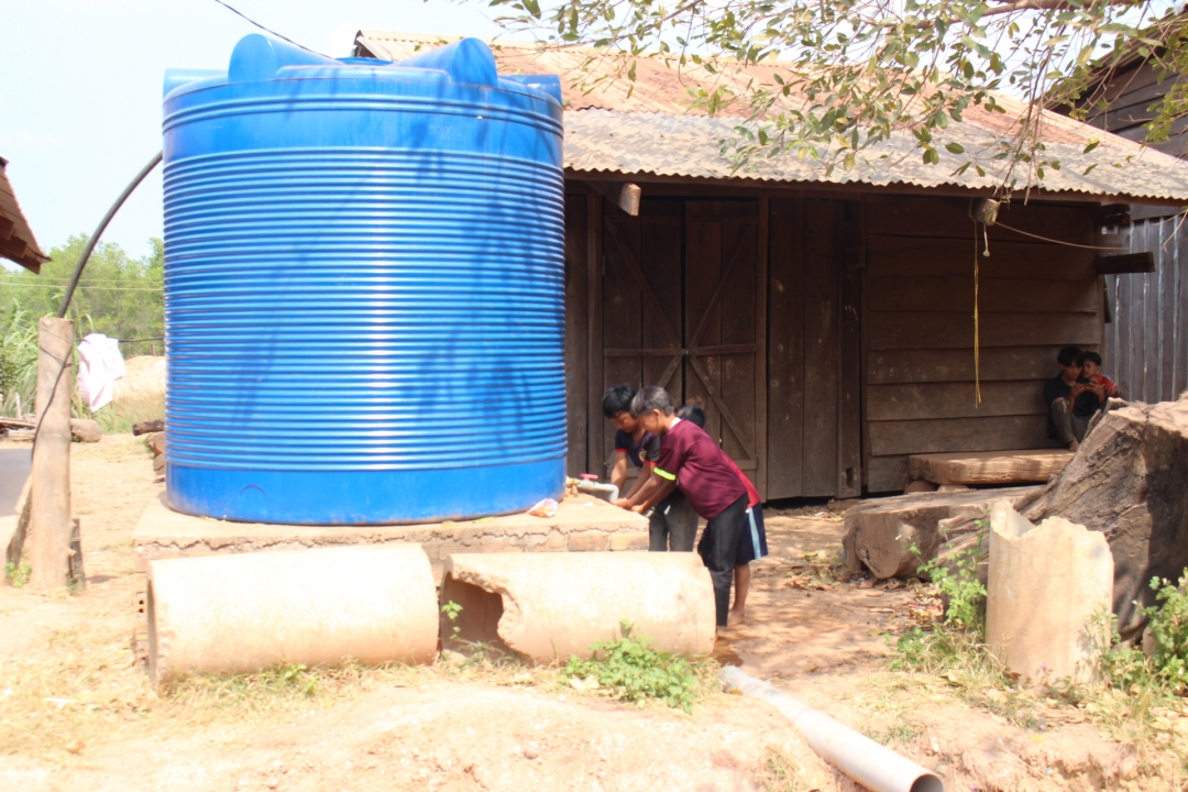 Một công trình cấp nước sinh hoạt tập trung ở cụm 9 (xã Cư Kbang, huyện Ea Súp).  