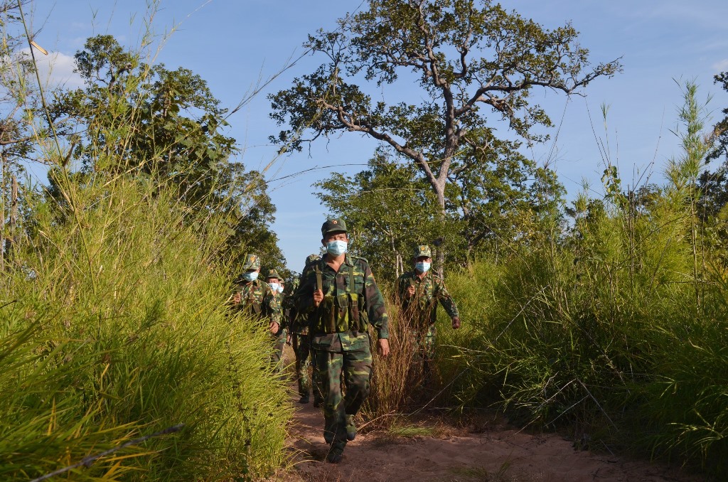 Cán bộ, chiến sĩ Bộ đội Biên phòng tỉnh tăng cường tuần tra bảo vệ biên giới