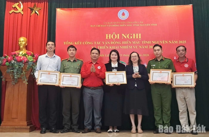 Phấn đấu vận động, tiếp nhận hơn 35.200 đơn vị máu năm 2026