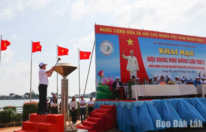 Khai mạc Hội khỏe Phù Đổng xã Krông Pắc lần thứ I, năm 2026
