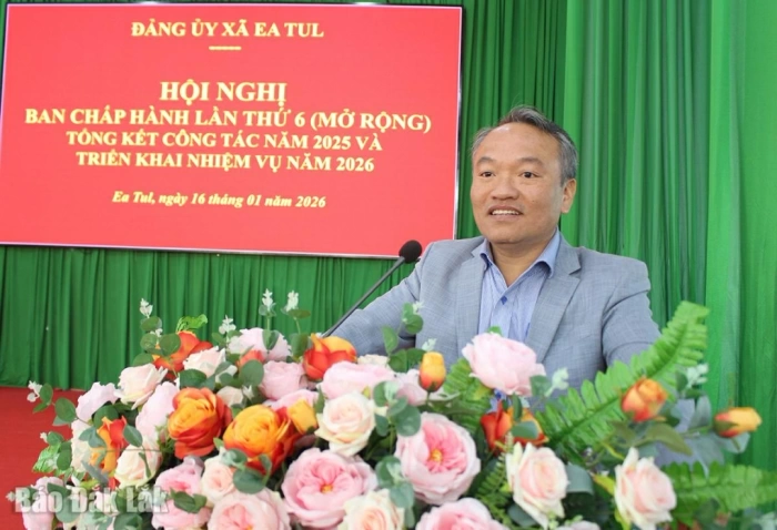 Đảng ủy xã Ea Tul triển khai nhiệm vụ năm 2026