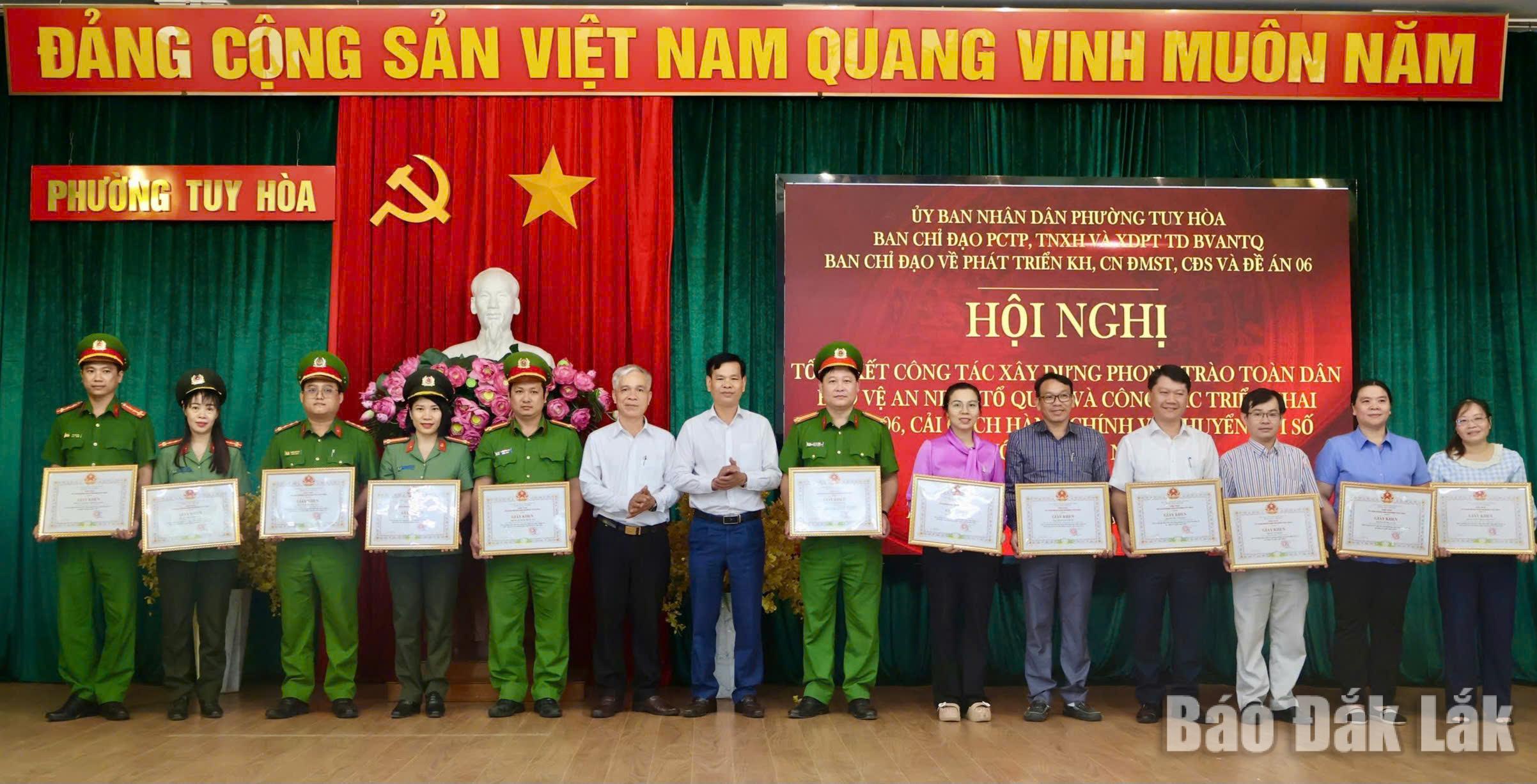Phường Tuy Hòa tổng kết công tác an ninh trật tự, chuyển đổi số và Đề án 06 năm 2025
