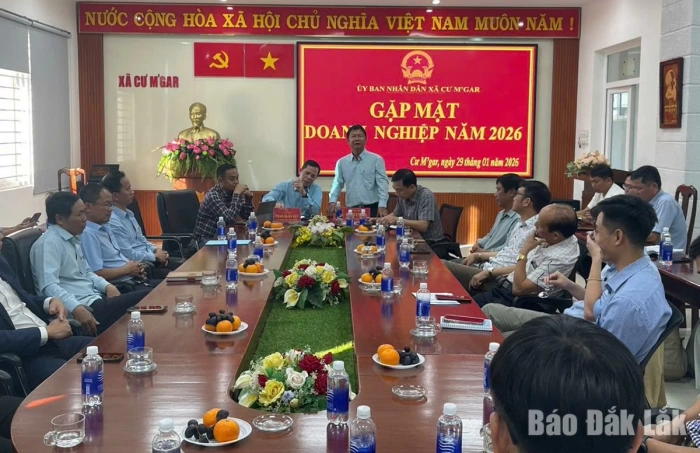 Xã Cư M’gar tháo gỡ khó khăn, đồng hành cùng doanh nghiệp