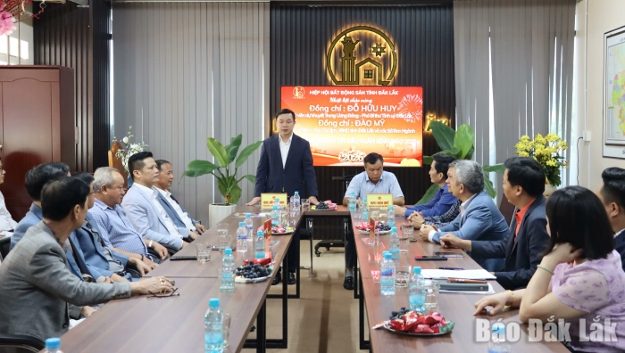 Lãnh đạo tỉnh thăm, chúc Tết Hiệp hội Bất động sản Đắk Lắk