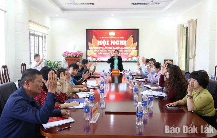 Thống nhất 50 người ứng cử đại biểu HĐND xã Ea Knuếc nhiệm kỳ 2026 - 2031