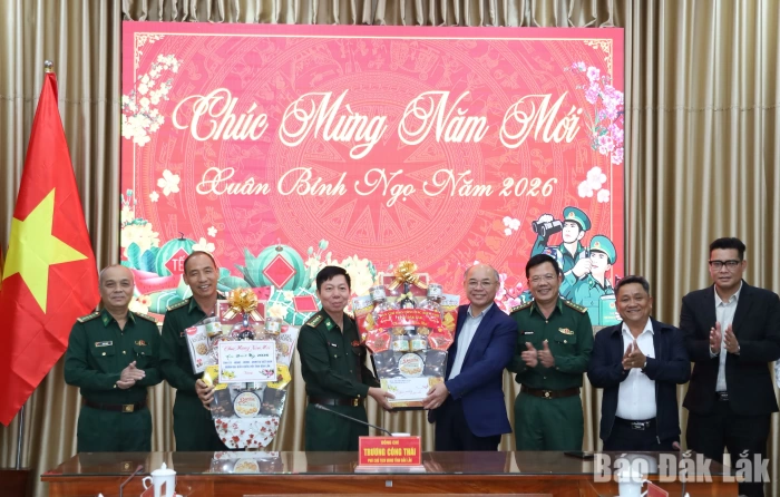 Phó Chủ tịch UBND tỉnh Trương Công Thái thăm, chúc Tết các đơn vị và gia đình chính sách