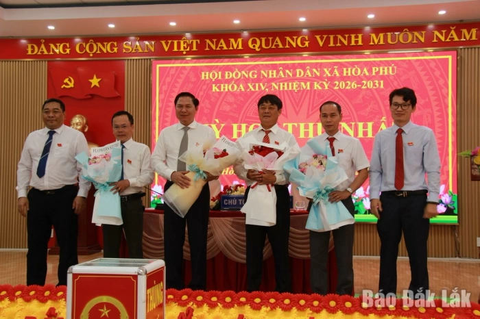 HĐND xã Hòa Phú tổ chức kỳ họp thứ nhất, nhiệm kỳ 2026 - 2031