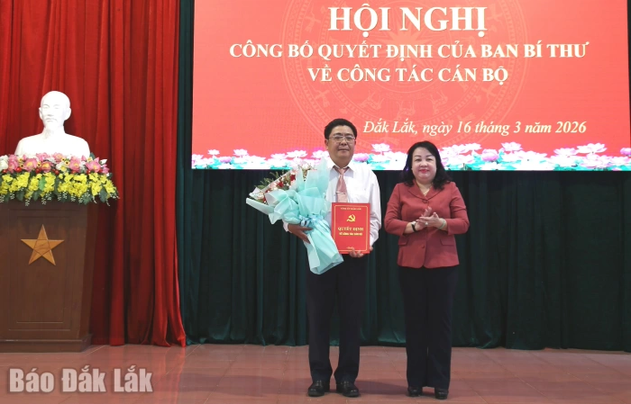 Đồng chí Võ Đăng Đông giữ chức vụ Phó Chủ nhiệm Ủy ban Kiểm tra Tỉnh ủy Đắk Lắk