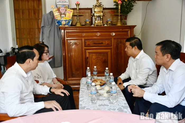 Bí thư Tỉnh ủy Lương Nguyễn Minh Triết thăm, tặng quà các gia đình chính sách