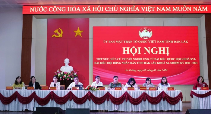 Ứng cử viên ĐBQH khóa XVI và ứng cử viên đại biểu HĐND tỉnh tiếp xúc cử tri các xã Ea Drăng, Ea Khăl, Ea H’leo và Ea Hiao