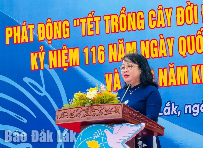 Phụ nữ Đắk Lắk phát động “Tết trồng cây đời đời nhớ ơn Bác Hồ” và Năm Thi đua 2026