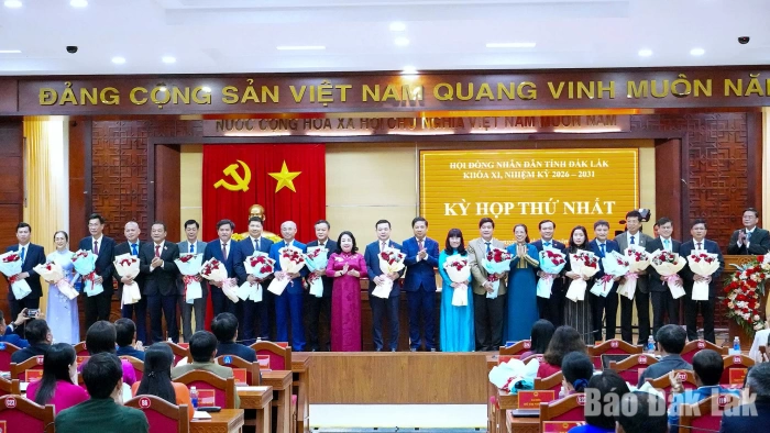 Kỳ họp thứ nhất, HĐND tỉnh Đắk Lắk khóa XI, nhiệm kỳ 2026 - 2031 thành công tốt đẹp