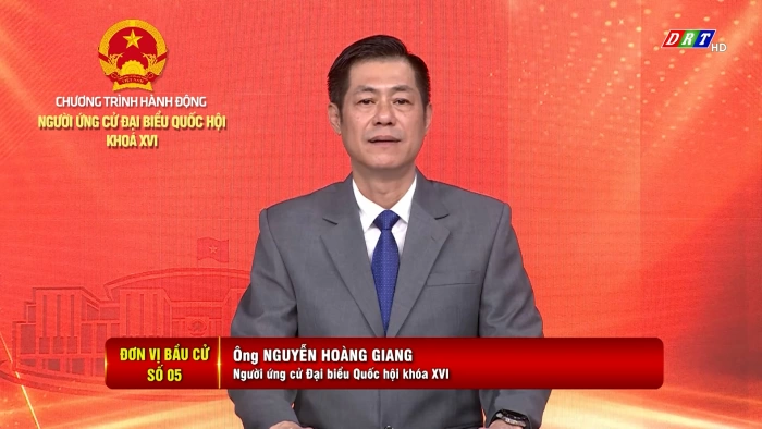 Chương trình hành động của người ứng cử Đại biểu Quốc hội khóa XVI (Đơn vị bầu cử số 5)