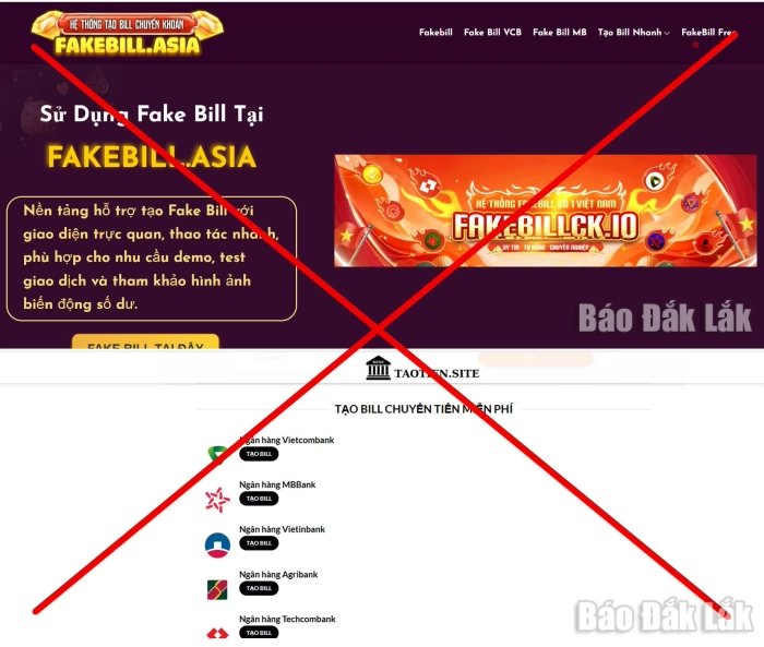 “Bill chuyển khoản” giả, nạn nhân thật