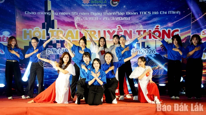 Sinh viên Trường Đại học Đông Á tham gia Hội trại 95 năm thành lập Đoàn