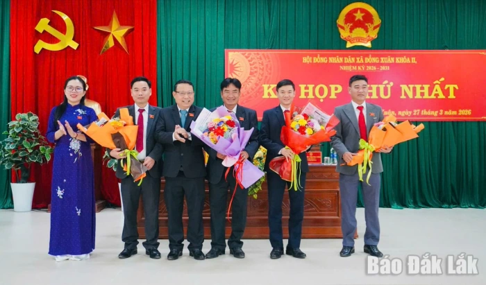 HĐND xã Đồng Xuân kiện toàn tổ chức bộ máy nhiệm kỳ 2026 - 2031