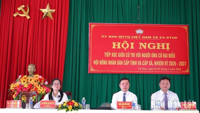 Cử tri Ea Ktur gửi gắm niềm tin vào ứng cử viên đại biểu dân cử nhiệm kỳ mới