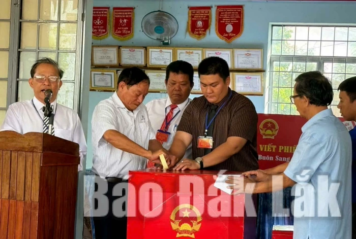 Phường Ea Kao diễn tập quy trình bầu cử