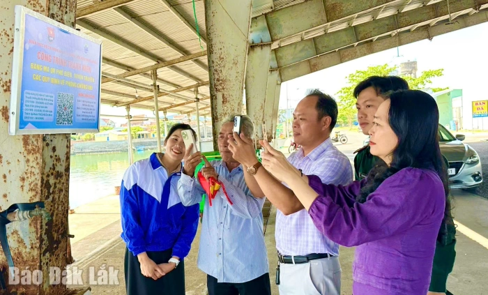 Ra mắt công trình thanh niên “Bảng mã QR tuyên truyền quy định phòng, chống khai thác IUU”