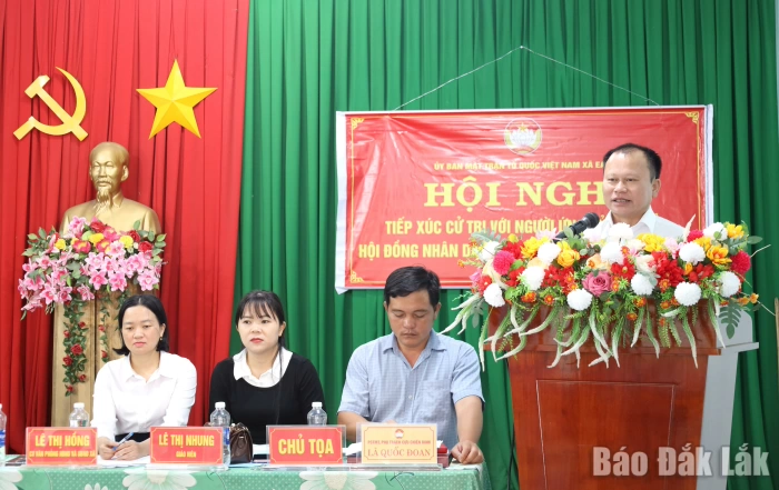 Tiếp xúc cử tri ở Ea Ô: Lắng nghe, cầu thị, trách nhiệm