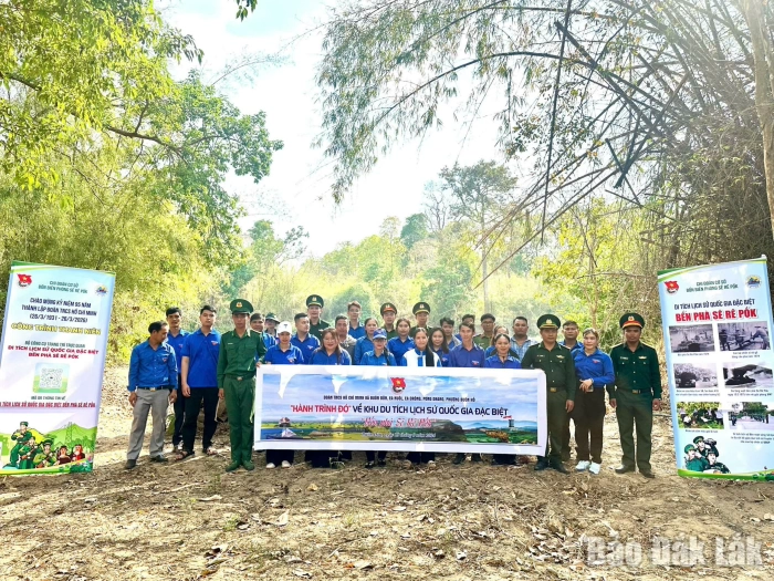 Đoàn thanh niên các xã phối hợp Đồn Biên phòng Sê Rê Pốk tổ chức Chương trình Tháng Ba biên giới năm 2026