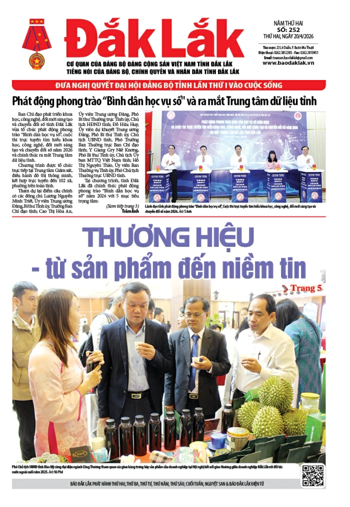 Báo in ngày 20/4/2026