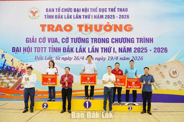 Bế mạc Giải cờ tướng, cờ vua tỉnh Đắk Lắk lần thứ I