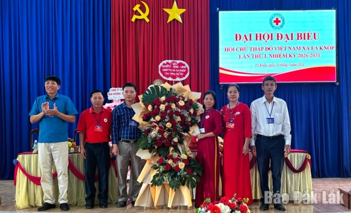 Đại hội đại biểu Hội Chữ thập đỏ xã Ea Knốp nhiệm kỳ 2026 - 2031