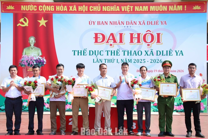 Bế mạc Đại hội Thể dục thể thao xã Dliê Ya lần thứ I