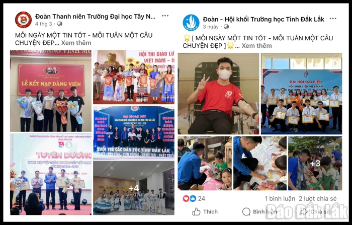 Lan tỏa “tin tốt - chuyện đẹp”
trên không gian mạng