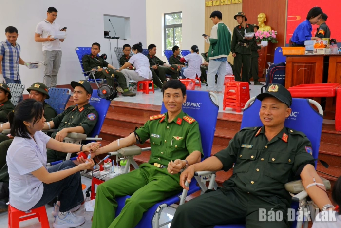 629 đơn vị máu được hiến tặng trong Ngày toàn dân hiến máu tình nguyện