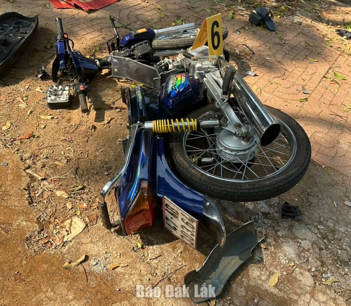 Chở 3 tông vào gốc cây, 2 người tử vong