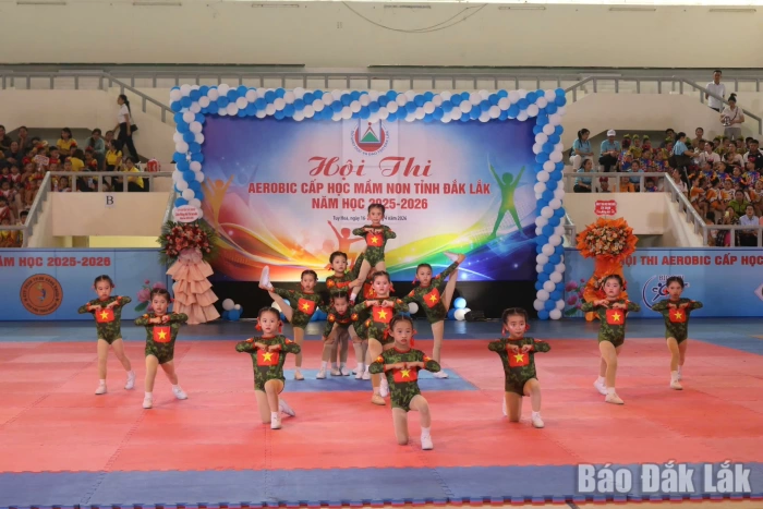 Trao giải Hội thi Aerobic cấp học mầm non khu vực phía Đông