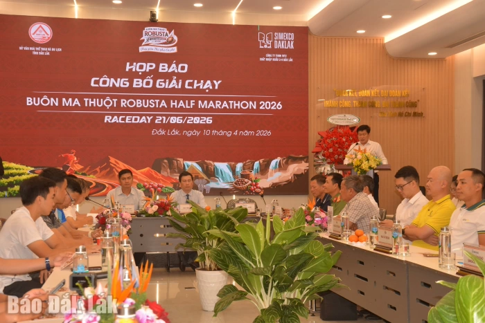 Giải Buôn Ma Thuột Robusta Half Marathon 2026 có quy mô 6.000 vận động viên