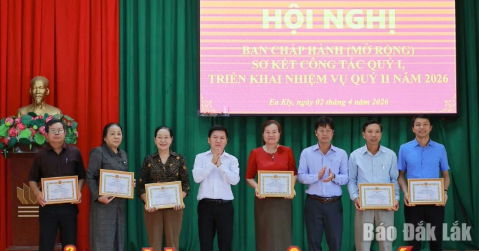 Xã Ea Kly: Tập trung thực hiện thắng lợi nhiệm vụ trọng tâm quý II/2026