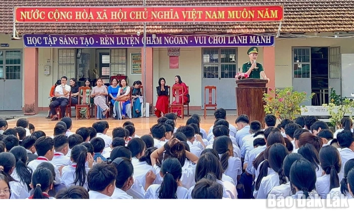 Đồn Biên phòng Xuân Đài tổ chức “Tiết học biên giới, biển đảo”