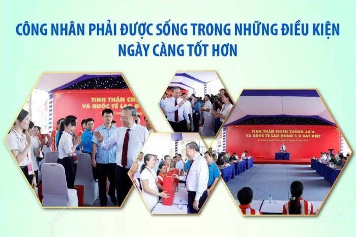 Công nhân phải được sống trong những điều kiện ngày càng tốt hơn